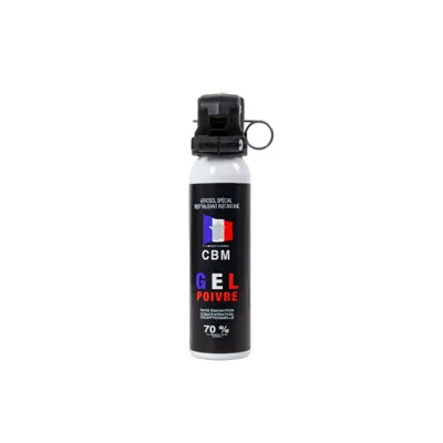 Bombe Autodefense - Gel Poivre - Poignee Standard - 100ml - Bazooka