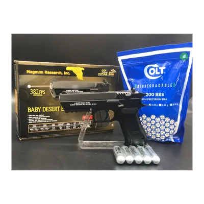 Baby Desert Eagle + 5 Capsules CO2 + Sachet de 3200 BBs - Cybergun