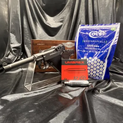 Prêt a Tirer - Pistolet Legends - "Luger P08" BBs CO2 - Bazooka