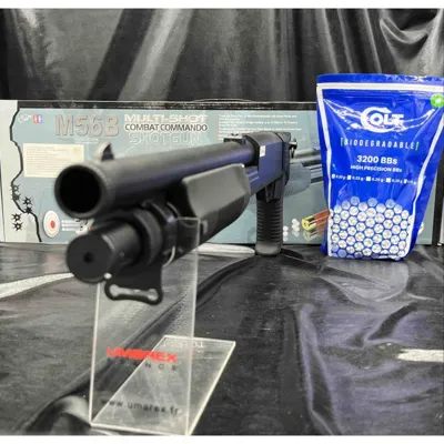Pack Prêt à Tirer Replique Longue - Fusil a Pompe "M56B Burst Ressort" - Bazooka
