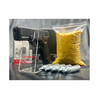 "Pack Laser Prêt a Tirer" Pistolet Glock 19 Gen5 Mos BBs CO2 1 J Avec 4 Interfaces - Umarex