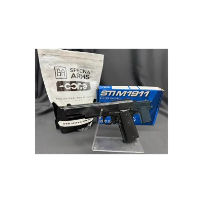 Pack Prêt a Tirer Pistolet Sti 1911 Ressort - ASG