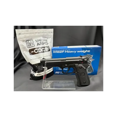 "Pack Prêt a Tirer" Pistolet M92 Hw Ressort - Bazooka