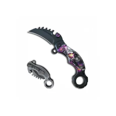 Couteau Karambit Tete de Mort 6.1 cm - Fuentes