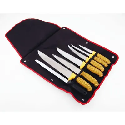 Sac de 7 Pieces Couteaux Boucher Convertible en Tablier - Bazooka