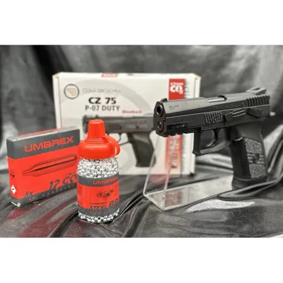 CZ 75 P07 Duty 4.5 CO2-BBS +Munitions Billes Acier+Capsules CO2 - ASG