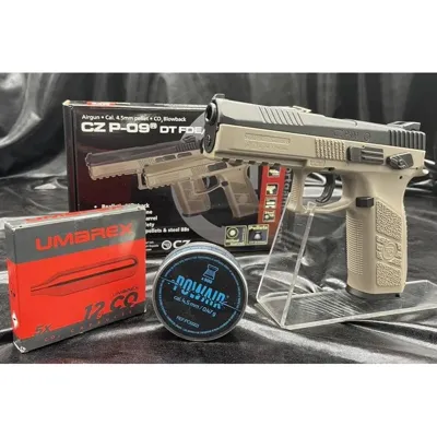 Prêt à Tirer- Pistolet CZ P-09 Plombs- "Couleur / Plombs Ou BBs - ASG