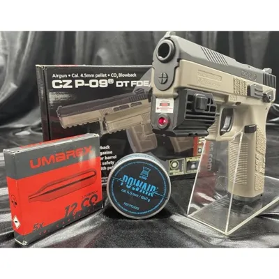 Prêt à Tirer- Pistolet CZ P-09 Plombs- "Couleur / Plombs Ou BBs - ASG