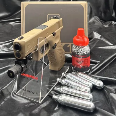 Prêt à Tirer Pistolet Glock 19x - CO2 Billes Acier 4,5mm - 19 Coups - Umarex