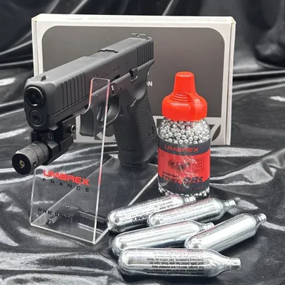 "Laser Prêt à Tirer" - Pistolet Billes Acier - Glock 17 Gen5 CO2 - Umarex