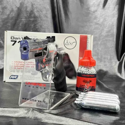 "Pack Prêt a Tirer" Revolver "GNB DAN Wesson DW715 2.5'' - cal 4.5mm Billes Acier - CO2 - Bazooka