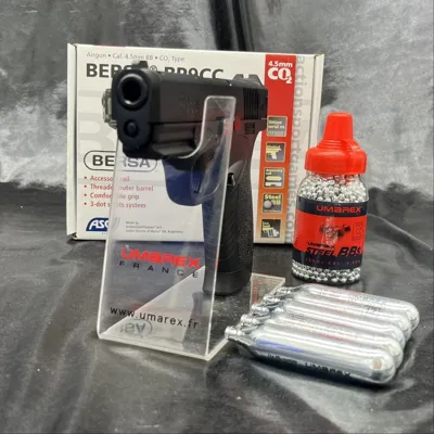 "Pack Prêt à Tirer" Pistolet " Bersa BP9CC" - cal 4.5 BBs - CO2 - Bazooka
