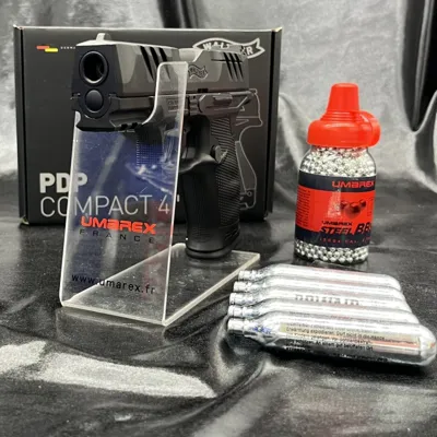 "Pack Prêt à Tirer" Pistolet "Pdp Compact 4'' - CO2 - cal BB/4.5mm - Walther