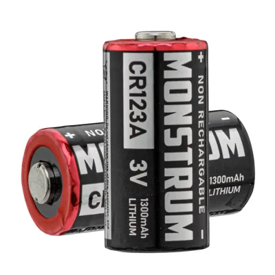 Piles Monstrum CR123A 3V - Sachet de 2 - Bazooka
