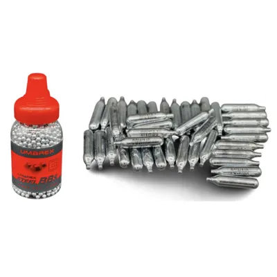 Rechargement 1500 Billes Acier + 30 Capsules CO2 - Bazooka