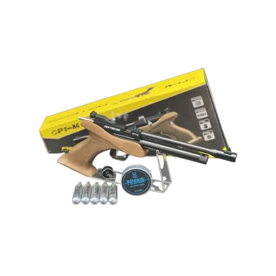 Precommande Pack Pistolet Plombs CO2 CP1M Multi Coups C4.5 6 Joules + Boîte de Plombs - Artemis