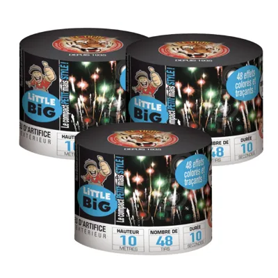 Artifice Compact - Little BIG Charlie - Lot de 3 - Bazooka