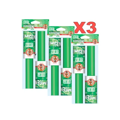 3x Lots de 2 Fumigènes à Main - "Le Tigre"- Fumée Épaisse 45 Secondes - Bazooka