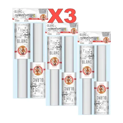 6x Fumigène à Main Blanc - "Le Tigre"- Fumée Épaisse 45 Secondes - Bazooka