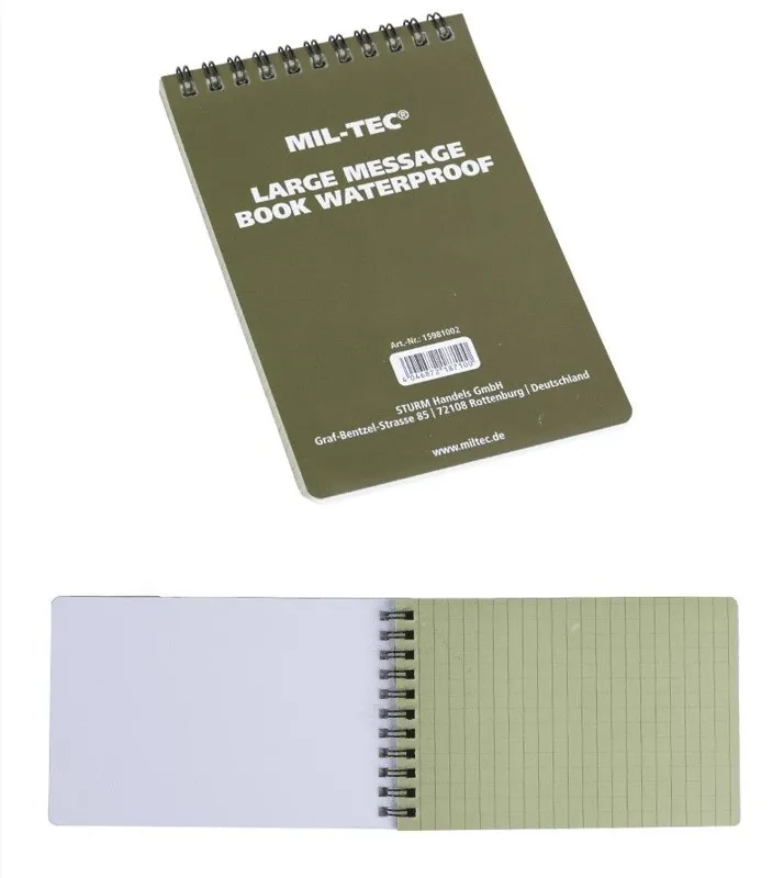 Libreta Impermeable 7.5 x 13