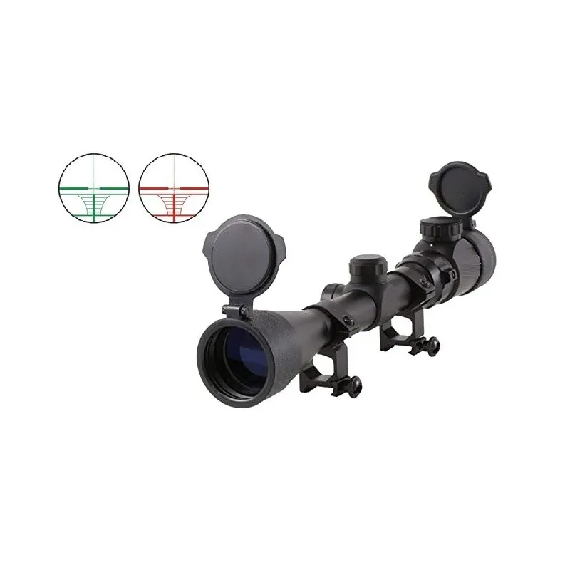 Bazooka Lunette 4X32E Rouge · Vert noir