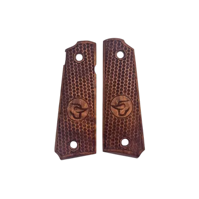 Plaquettes Bois PT1911 Nid D'abeille Logo Taurus - Bazooka