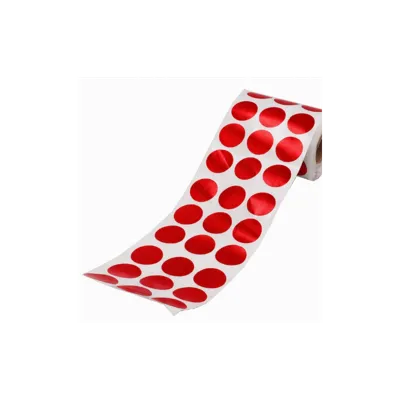 Gommettes Centre de Cible Rouge Diam 25mm x 900 - Powair