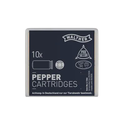 Cart 9 mm Pa Gaz Pepper " " x10 - Walther