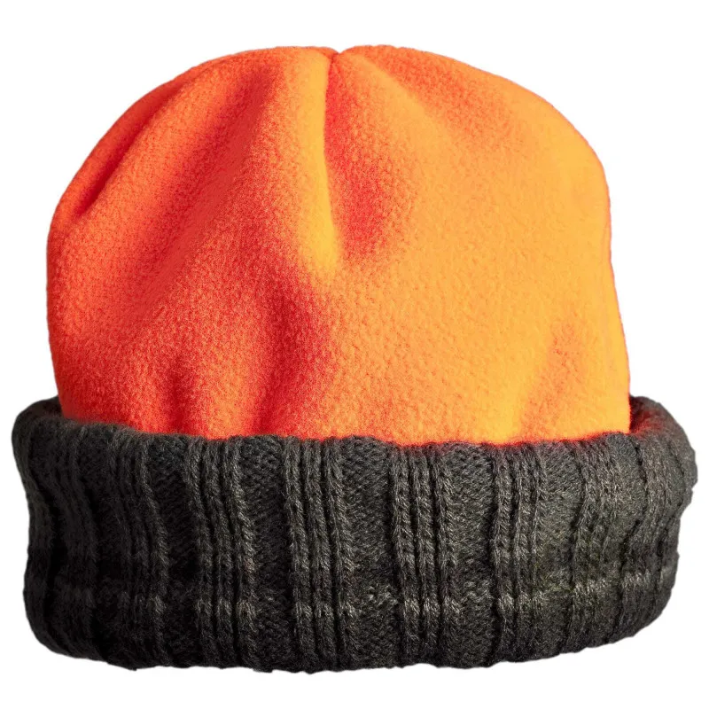 Bazooka Bonnet Bob Polarfleece Réversible · Vert orange