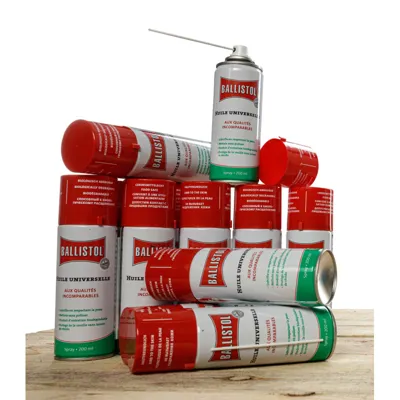 Pack de 12 Aérosols Huile Universelle Ballistol 200ml - Bazooka