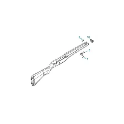 Crosse Vide Imitation Bois Origine ABS GR14 (Reconditionné) - G&G Armament