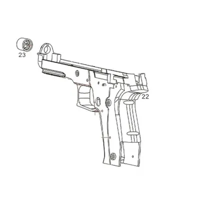 Body CM.122 SIG P226 Part:22&23 Origine (Reconditionné) - Cyma