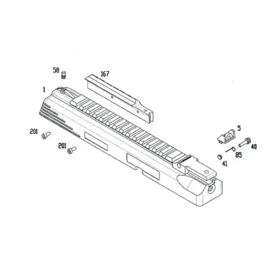 KSC Upper B&t MP9 SMG Gaz PART-1 - KWA (Taiwan)