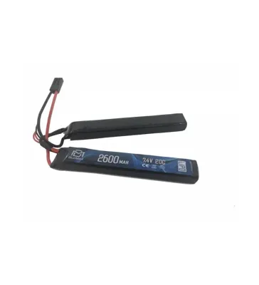 LIPO 7.4V 2600mAh Mini Tamiya 30C Double - BlueMax