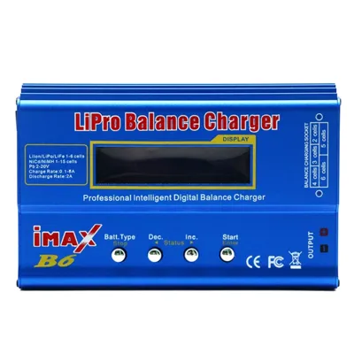 IMAX B6 Chargeur de Batterie Multi LIPO/Life/NIMH/Plomb/Nicd Sans Bloc Secteur - BlueMax