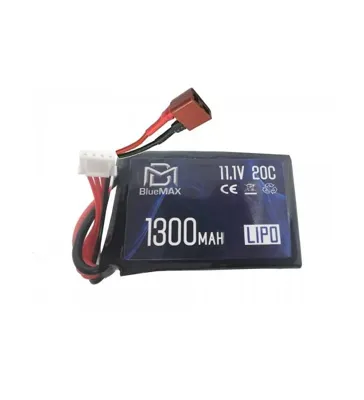 LIPO 11.1V 1300mAh Dean 20C Mono (PEQ/AN-15) - BlueMax