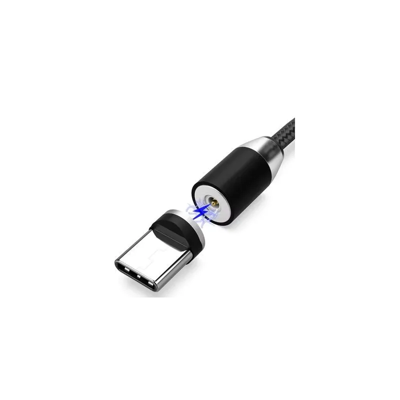 ACM Airsoft Cable USB / Usb-C Magnetique 1m · Negro