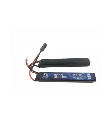 LIPO 7.4V 3000mAh Mini Tamiya 20C Double - BlueMax
