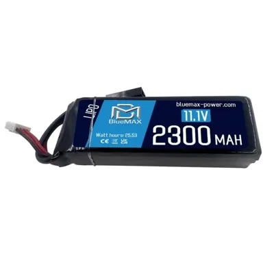 LIPO 11.1V 2300mAh Dean 40C Bloc 10x3.5x2cm - BlueMax
