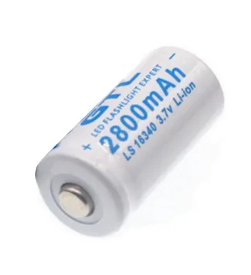 Accu CR123A 16340 3.7V 2800mAh Rechargeable LI-ION - ACM