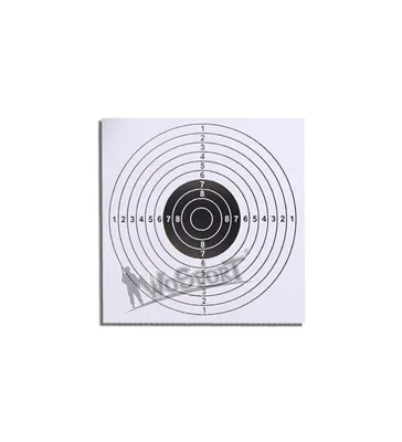 100 Cibles Carton 14x14cm - Wosport