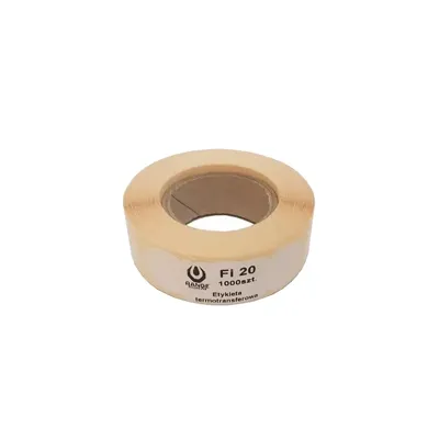 1000 Pastilles Autocollantes 20mm Blanc - ACM