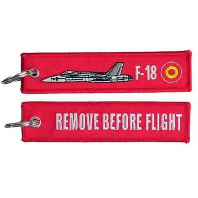 Llavero Bordado F-18 Remove Before Flight