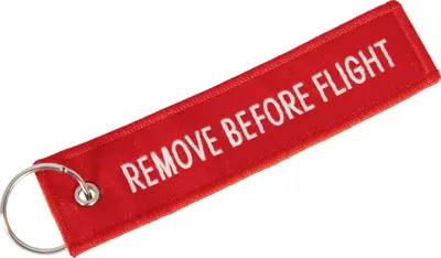 Llavero Bordado Remove Before Flight