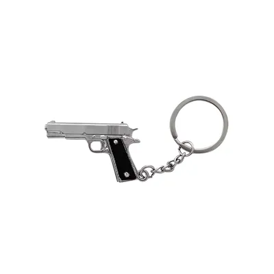 Porte Clé Métal Colt 1911 Chrome/ 50mm - ACM Airsoft