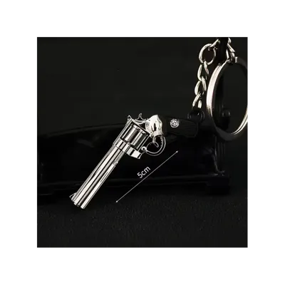Porte Clé Métal Revolver Chrome/ 50mm - ACM Airsoft