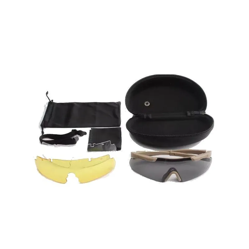 ACM Airsoft Lunettes Pack JSJM CS Tactical Interchangeable · Tan / FDE