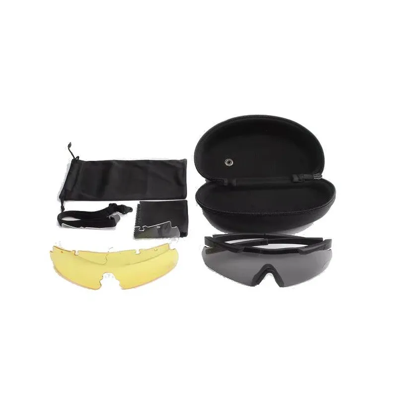 ACM Airsoft Lunettes Pack JSJM CS Tactical Interchangeable · Negro