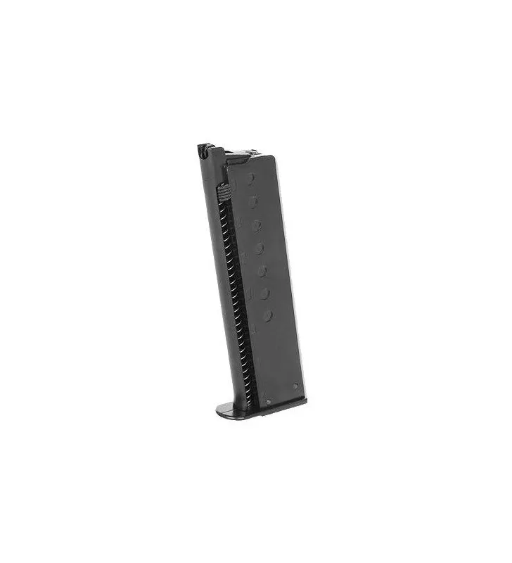 WE Airsoft Chargeur P38 Gaz 13BBs · Negro