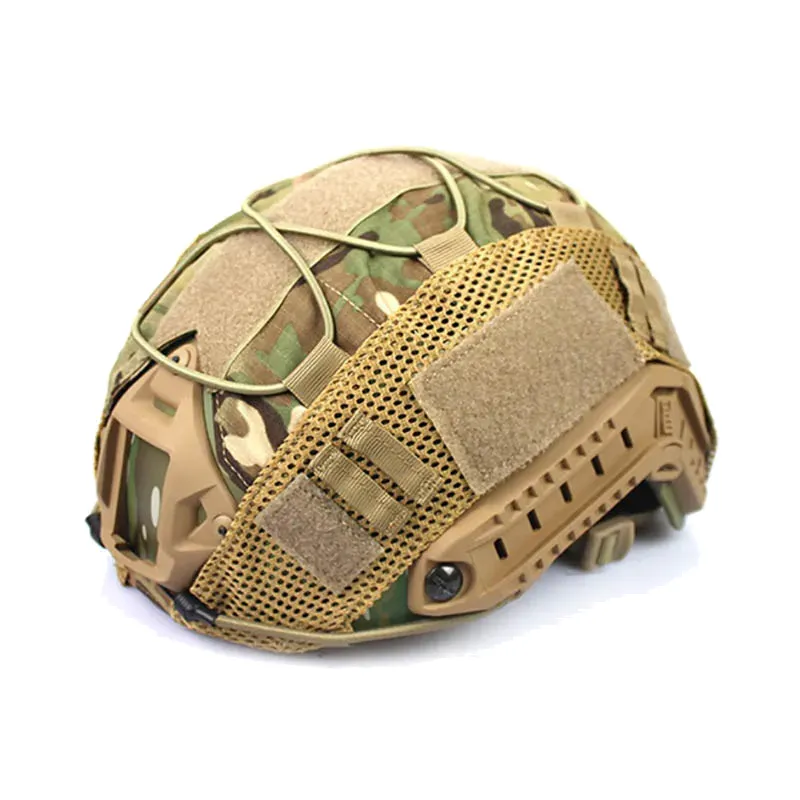ACM Airsoft Couvre Casque Filet FAST · Multicam